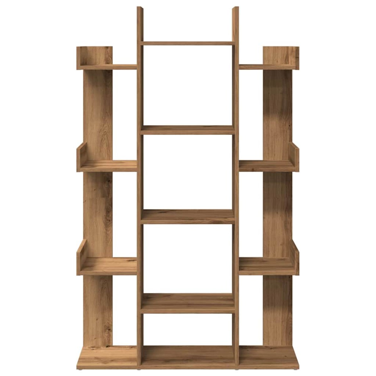 vidaXL Regał na książki, dąb artisan, 86x25,5x140 cm