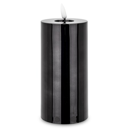 Świeca LED z tworzywa sztucznego Timer 17x7,5x7,5 cm BATTI czarna