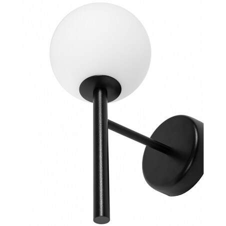 KOP A czarna lampa ścienna / kinkiet z podwyższoną szczelnością IP44