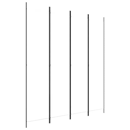 vidaXL Parawan 4-panelowy, biały, 200x220cm, tkanina