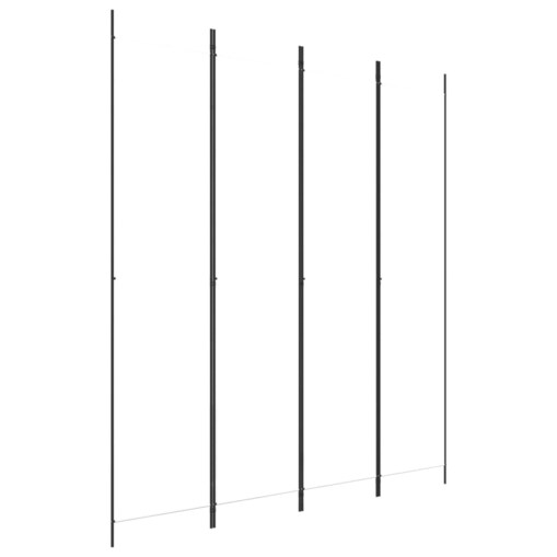 vidaXL Parawan 4-panelowy, biały, 200x220cm, tkanina