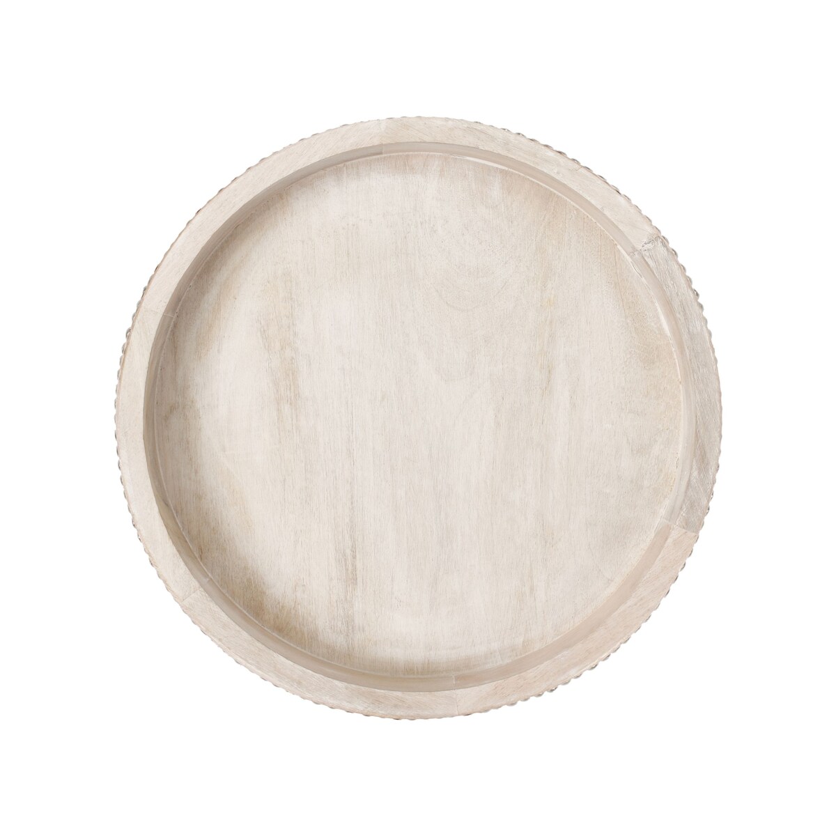 Zestaw 2 tac do serwowania MANSOURA Drewno mango Jasnobrązowy