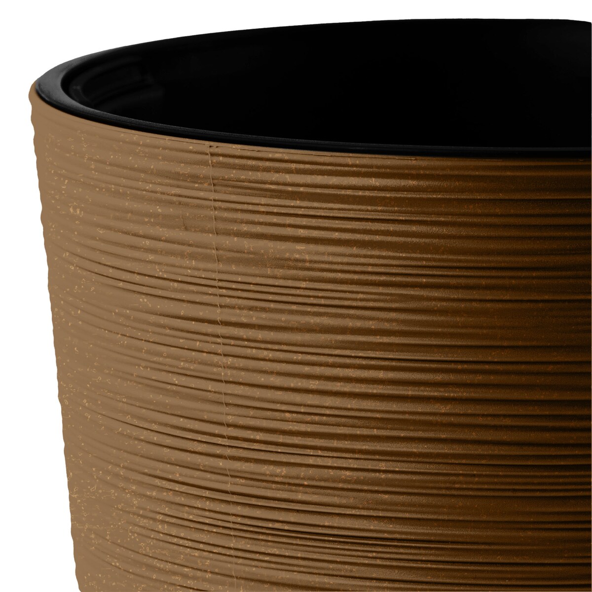 Doniczka Donica Ogrodowa 25 Cm Okrągła Na Taras Do Ogrodu Domu Eco Wood Kawa