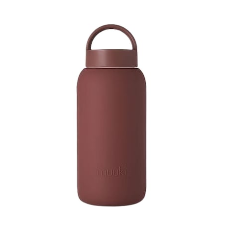 MUUKI DAILY BOTTLE szklana butelka na wodę 720 ml, Chocolate Plum