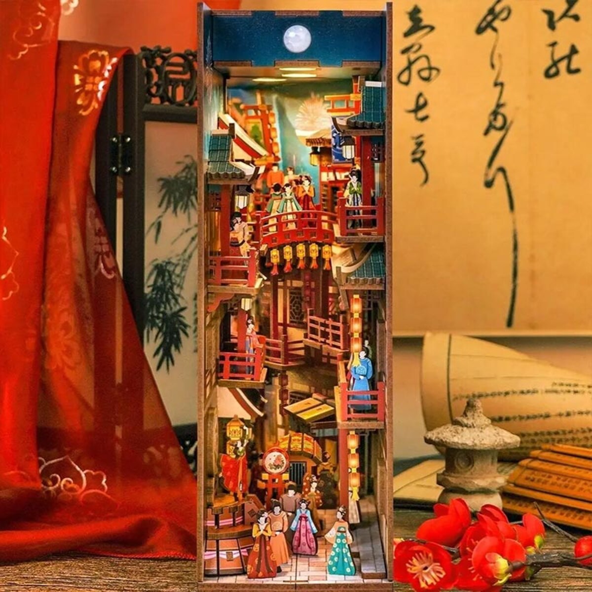 Miniaturowy domek Book Nook - Bankiet Dynastii Tang - Tonecheer