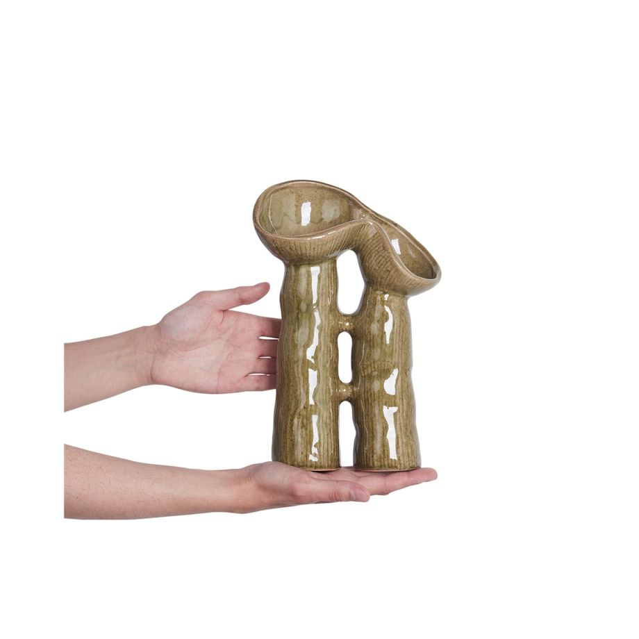 Kamionka Wazon na kwiaty 28 cm Zielony WATERPOPPY