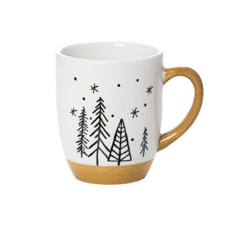 Kubek Świąteczny Boże Narodzenie Zestaw 2 Szt. Drzewka Choinki Prezent