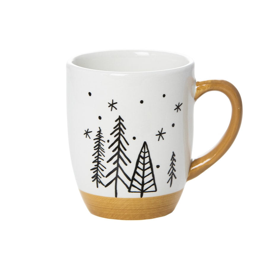 Kubek Świąteczny Boże Narodzenie Zestaw 2 Szt. Drzewka Choinki Prezent