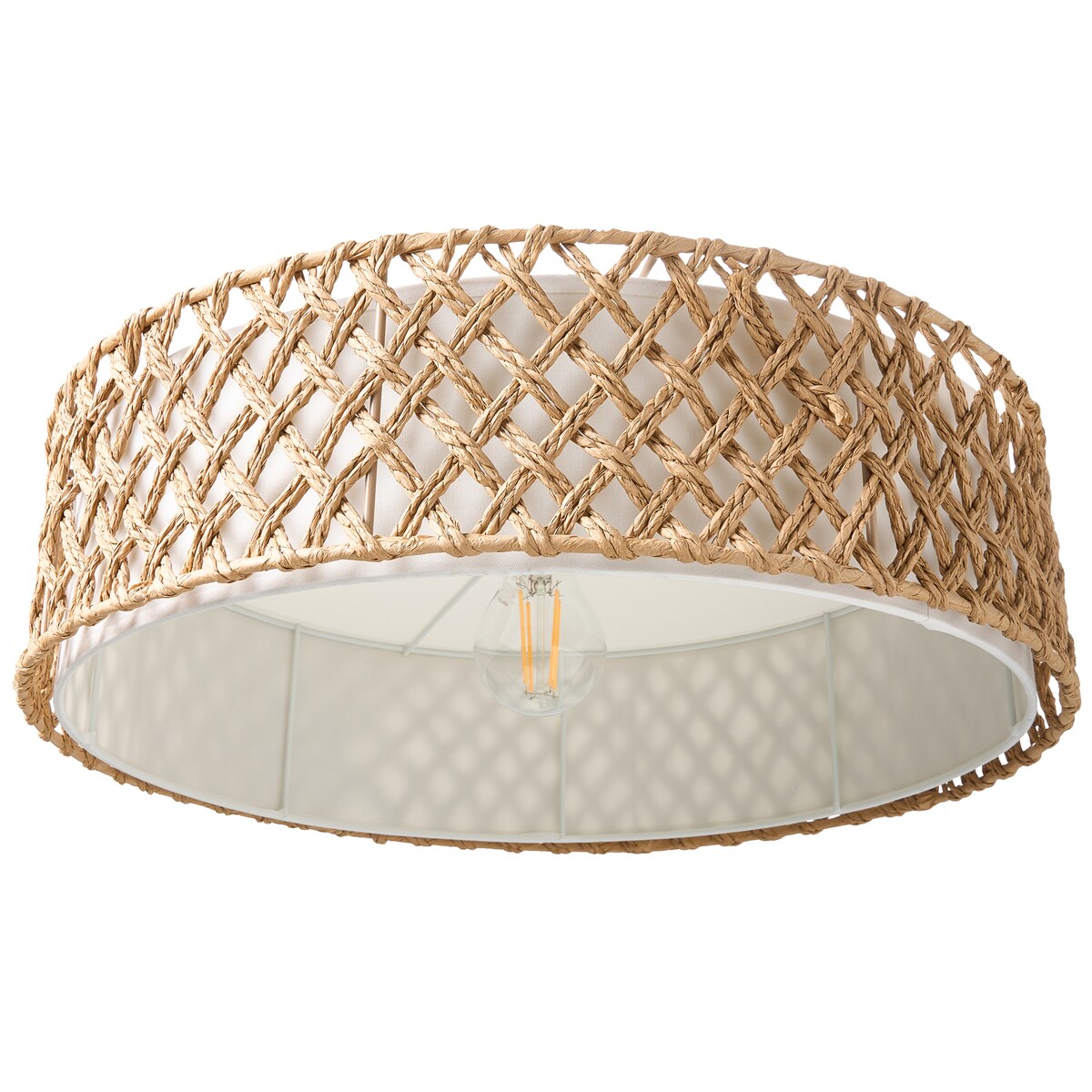 Lampa wisząca BLONDIN Papierowa plecionka Naturalny