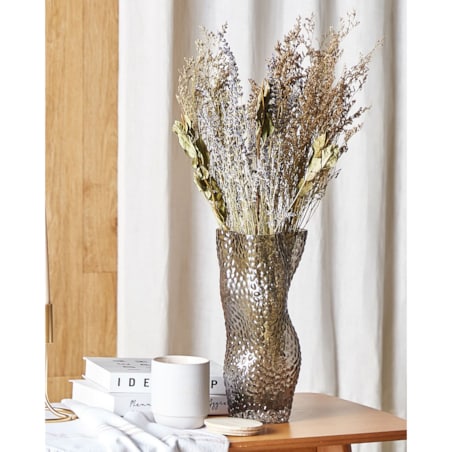 Bukiet suszonych kwiatów 70 cm fioletowo-zielony NAWARRA