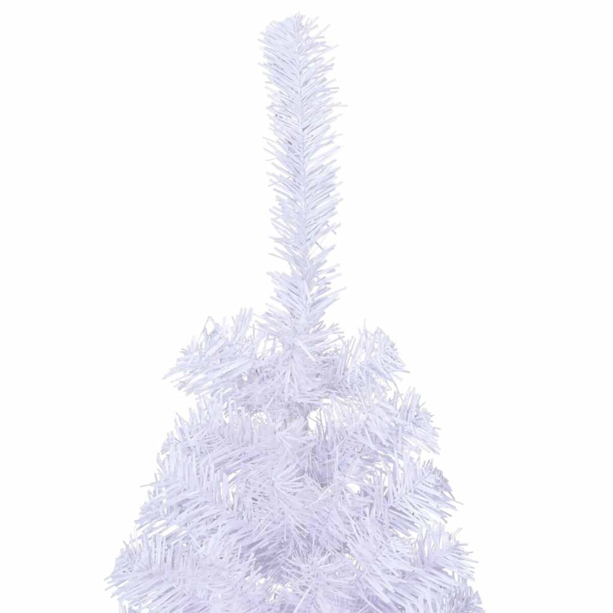 vidaXL Sztuczna choinka ze stojakiem, połówka, biała, 150 cm, PVC