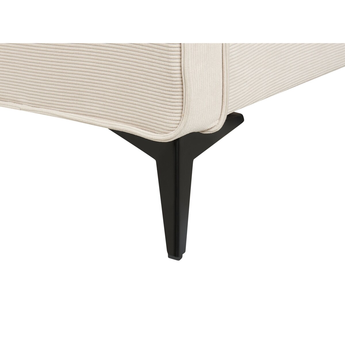 Łóżko tapicerowane 180 x 200 cm beżowe VALOGNES