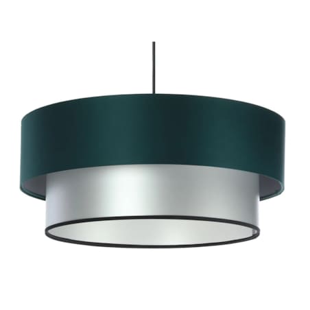 Lampa wisząca DOUBLE GREEN 60 zielona/srebrna