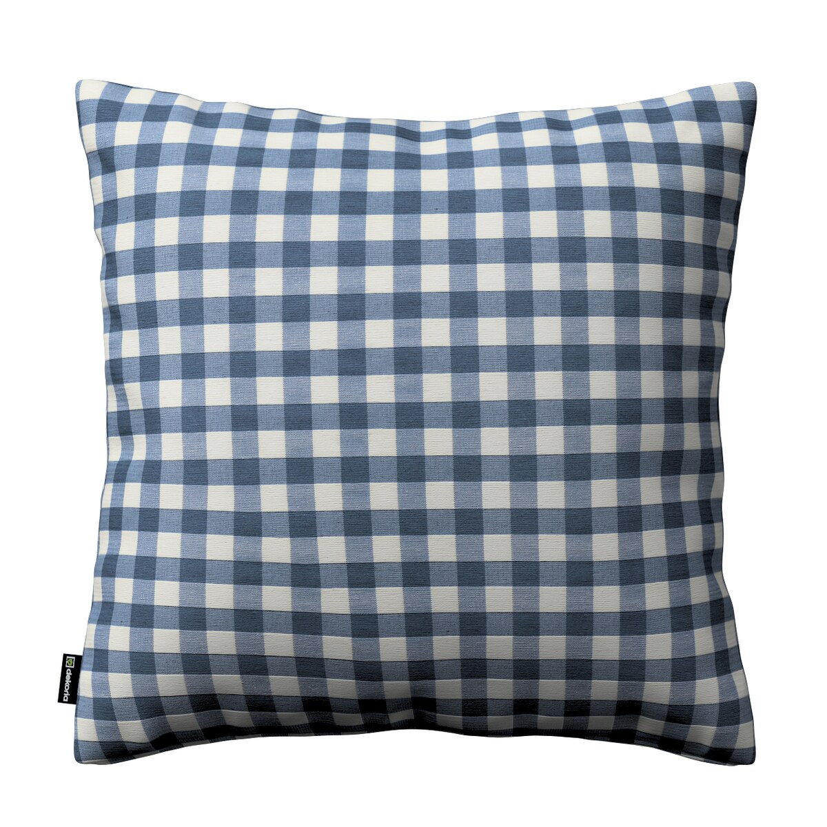 Poszewka Kinga na poduszkę 50x50 granatowo-biała kratka (1,5x1,5cm)