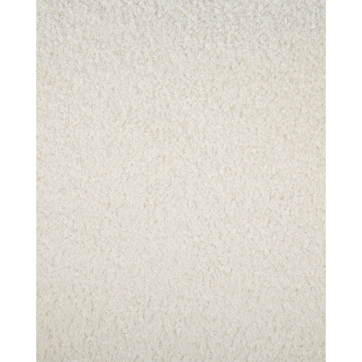 Fotel boucle biały LOEN