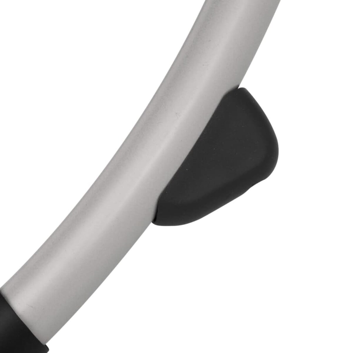 vidaXL Leżak z geometryczną ramą stalowy, czarny i szary