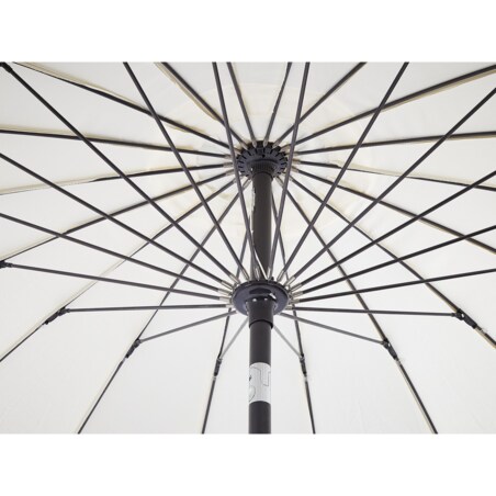 Parasol ogrodowy ⌀ 255 cm beżowy BAIA