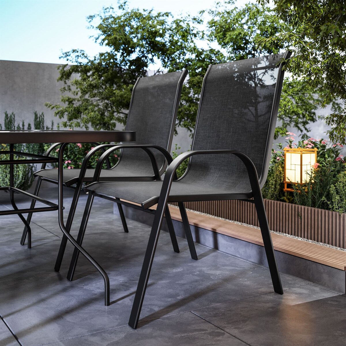 Zestaw mebli ogrodowych TERRA czarny