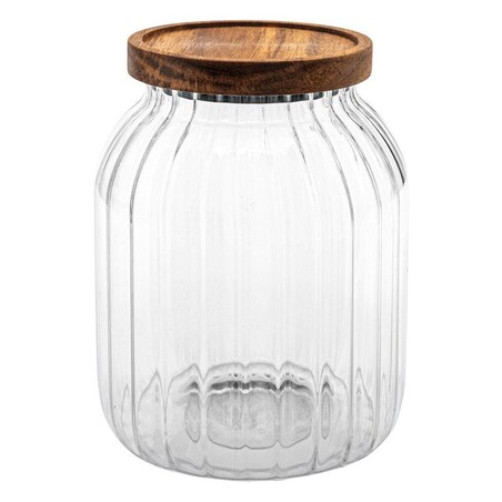 Słoik z ryflowanego szkła 2-litrowy 18x13,5x13,5 cm