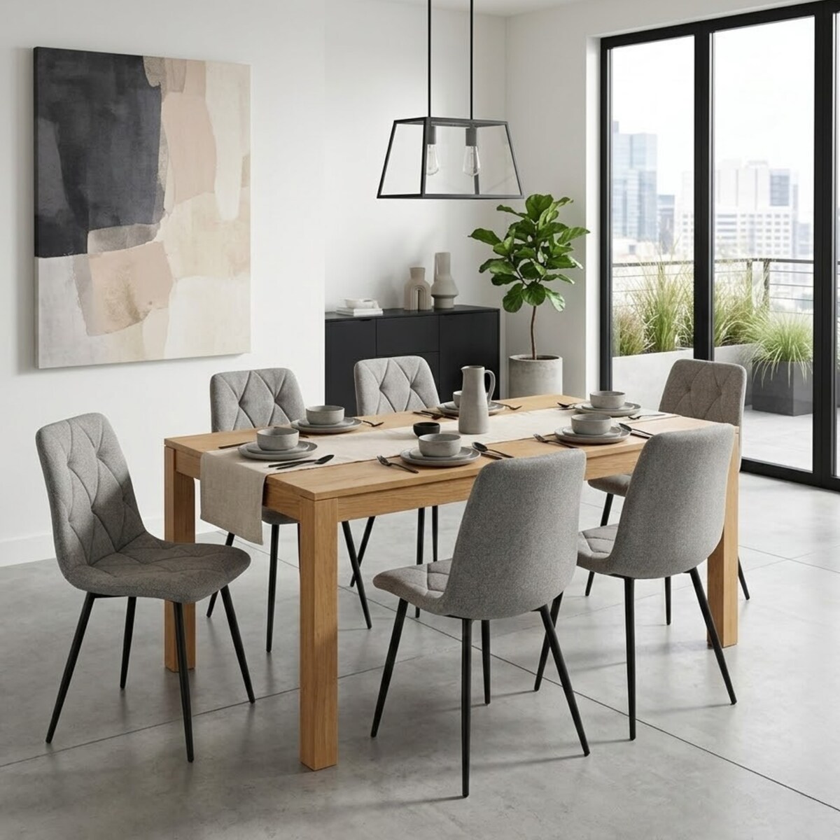 Krzesło tapicerowane welurowe do Jadalni salonu pikowane wygodne