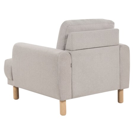 Zestaw wypoczynkowy tapicerowany beżowoszary TUVE