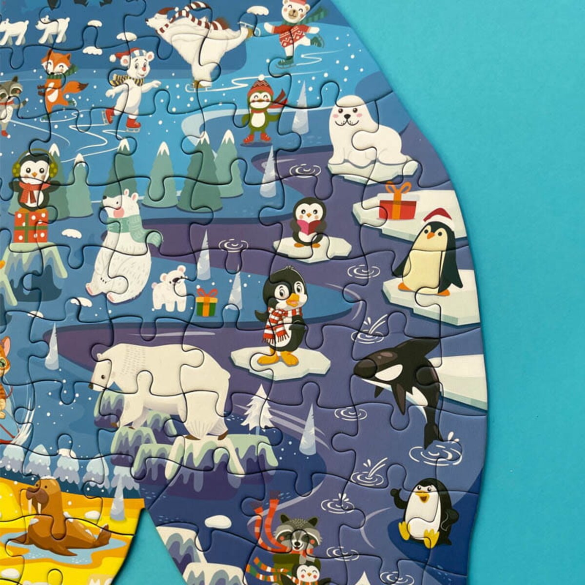 Puzzle edukacyjne - MIŚ POLARNY - 180 szt