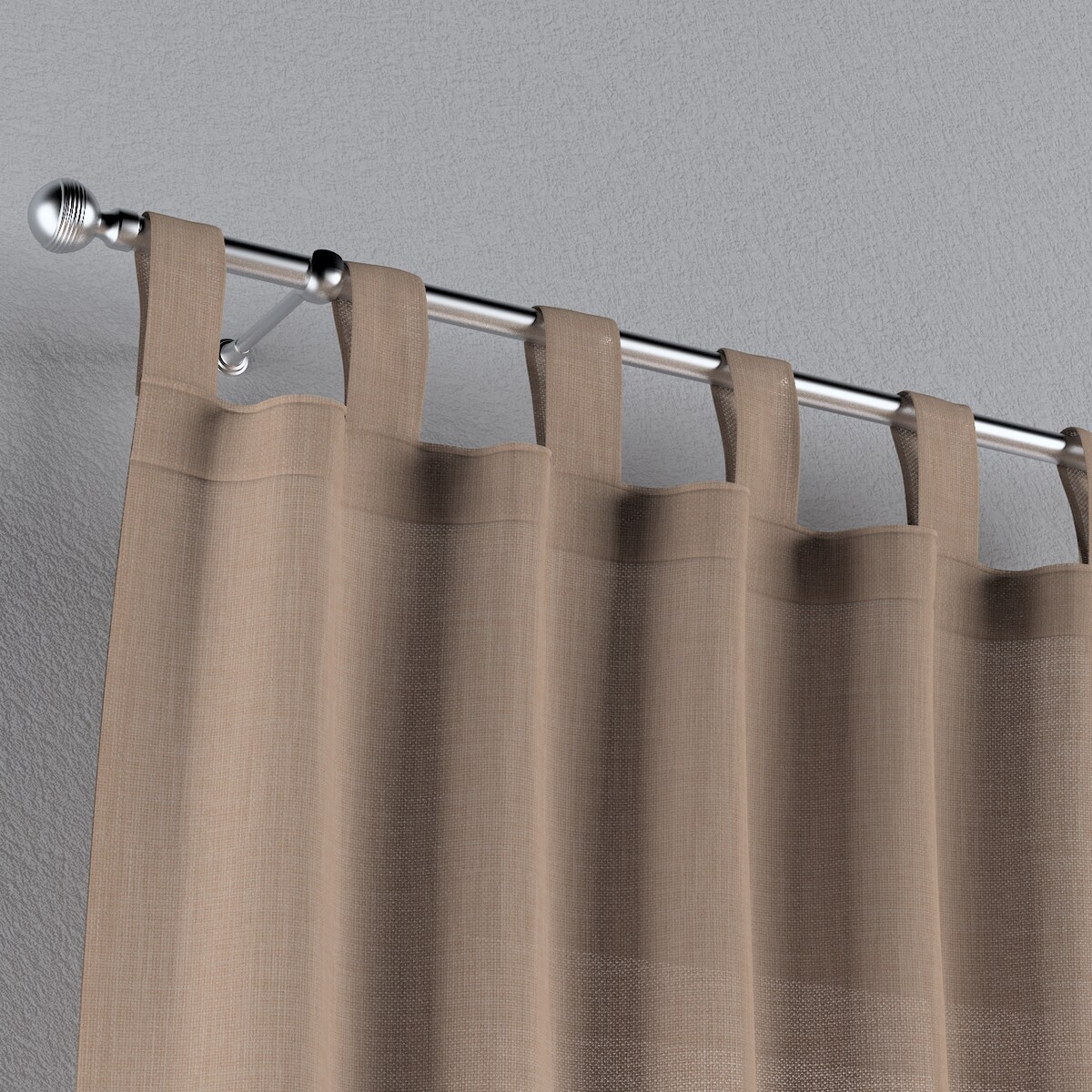 Zasłona na szelkach 1 szt. 130x260 herbaciany