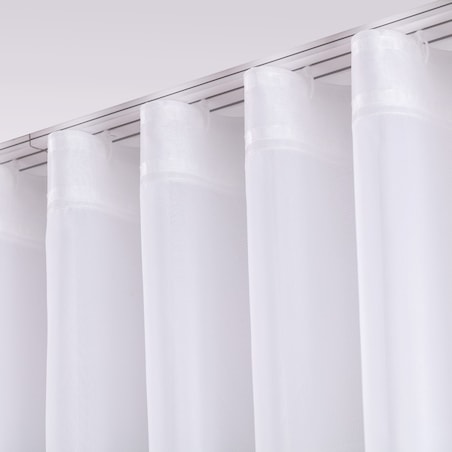 Firana na taśmie wave 300x265 biały