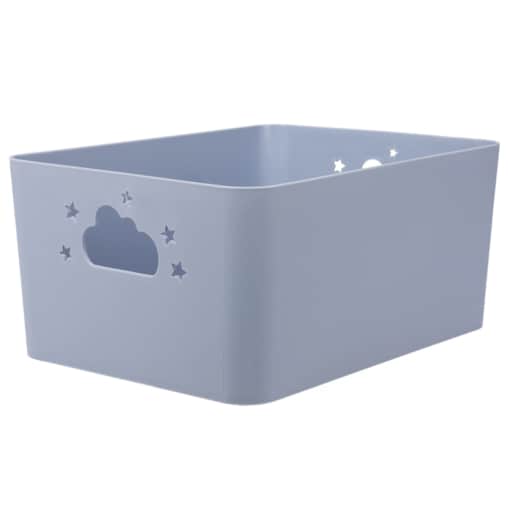 Koszyk do przechowywania NEBULA z uchwytami w kształcie chmurki i gwiazdki, wys. 11 cm