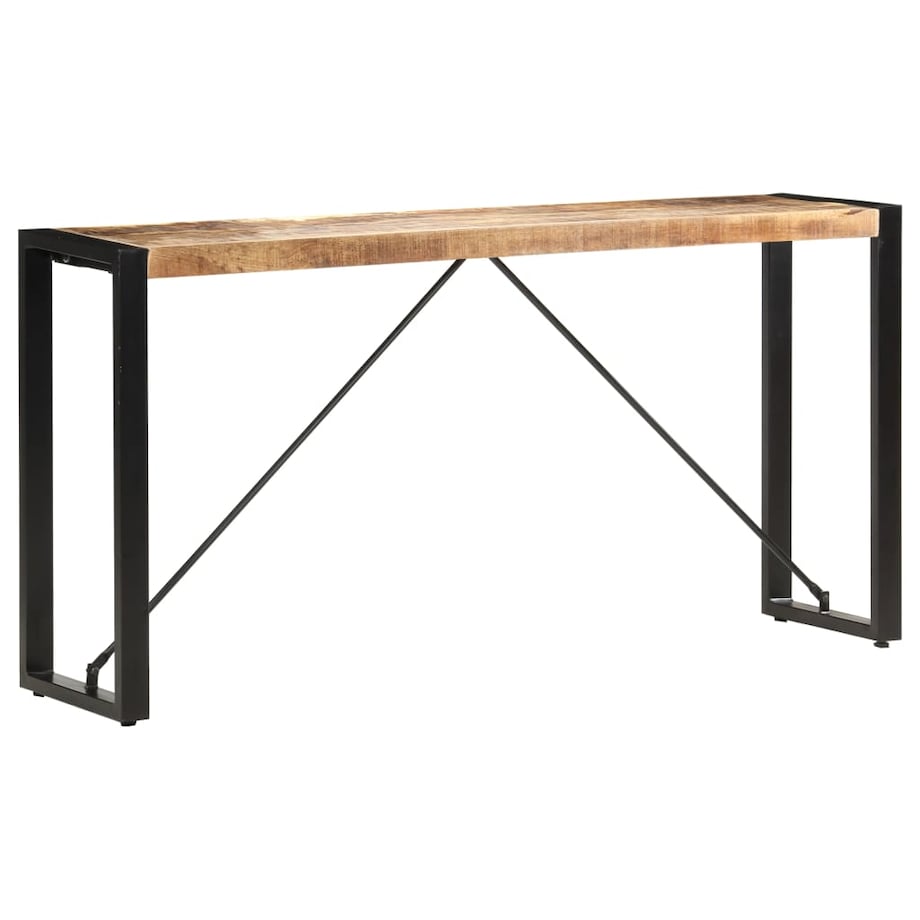 vidaXL Stolik typu konsola, 150 x 35 x 76 cm, lite drewno mango
