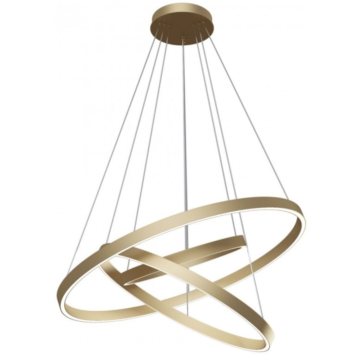 Wisząca lampa pierścienie Rim MOD058PL-L100BS3K Maytoni LED 115W 3000W mosiądz