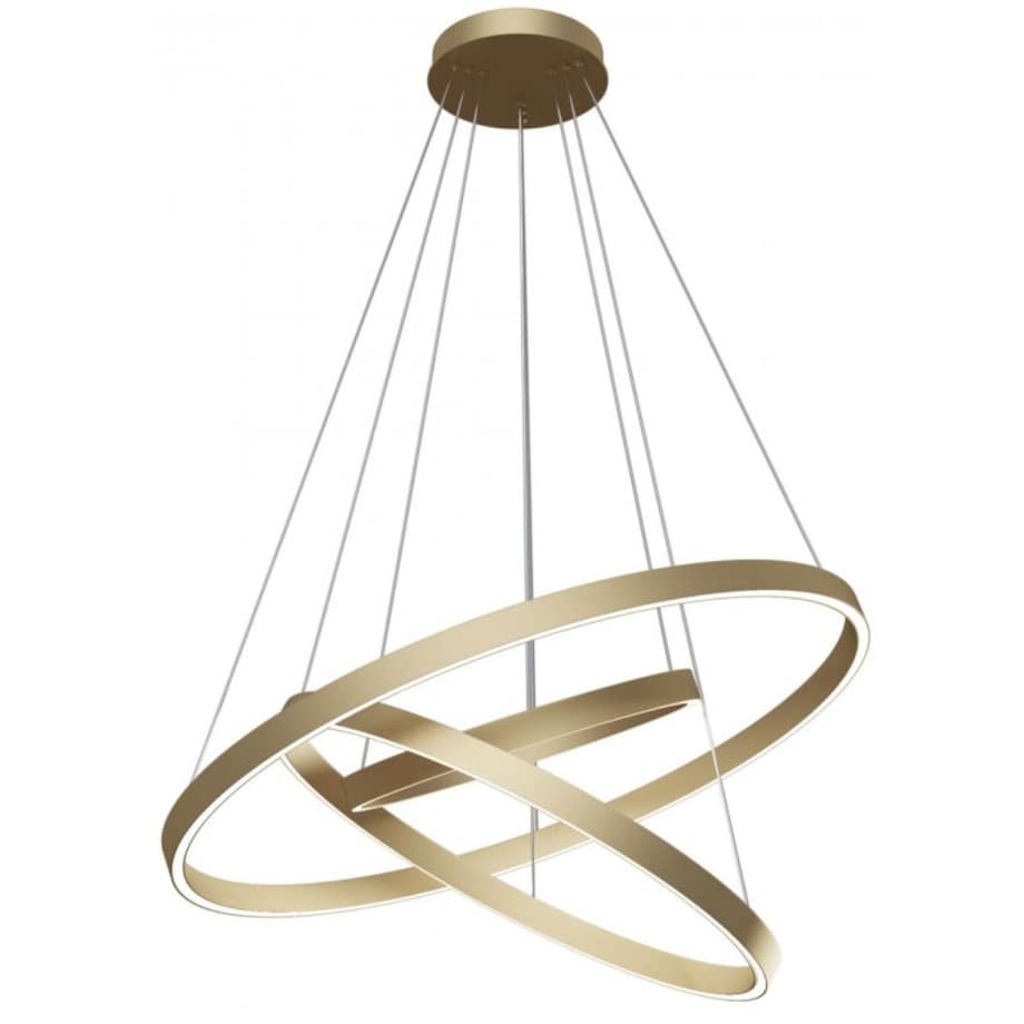 Wisząca lampa pierścienie Rim MOD058PL-L100BS3K Maytoni LED 115W 3000W mosiądz
