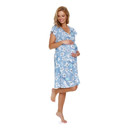 Doctor Nap Niebieska koszula nocna damska - XL