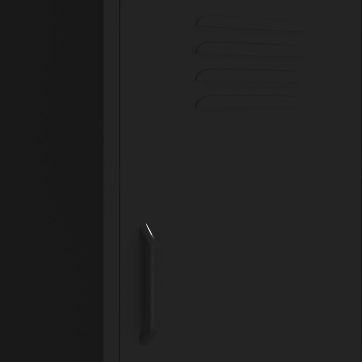 vidaXL Szafka, czarna, 42,5x35x101,5 cm, stalowa