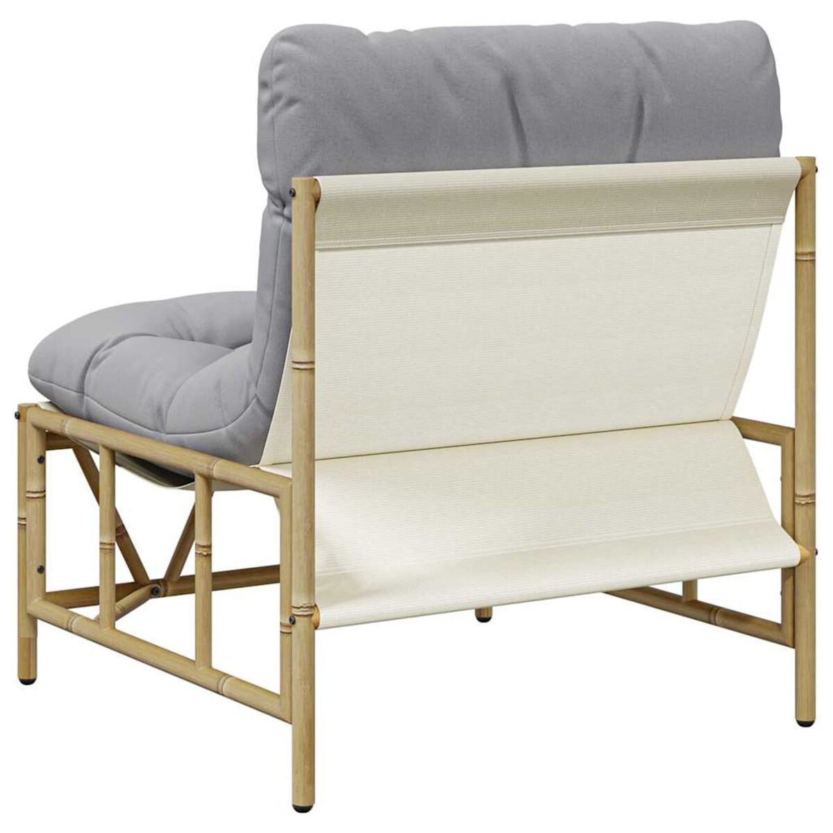 vidaXL Krzesło Ogrodowe 2 pcs Jasnoszary 75 x 75 x 71 cm Stal