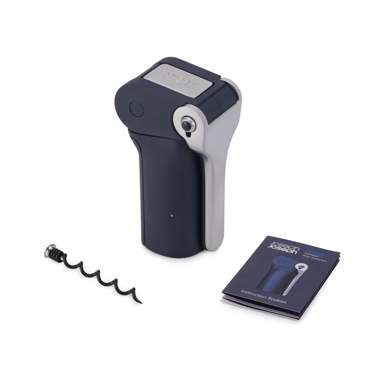 Korkociąg dźwigniowy BarWise, 12.7 x 5.7 x 7 cm, Joseph Joseph