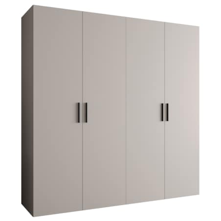 Szafa uchylna otwierana BARI 1 200 wys. 202 cm Kaszmir + u. Czarny