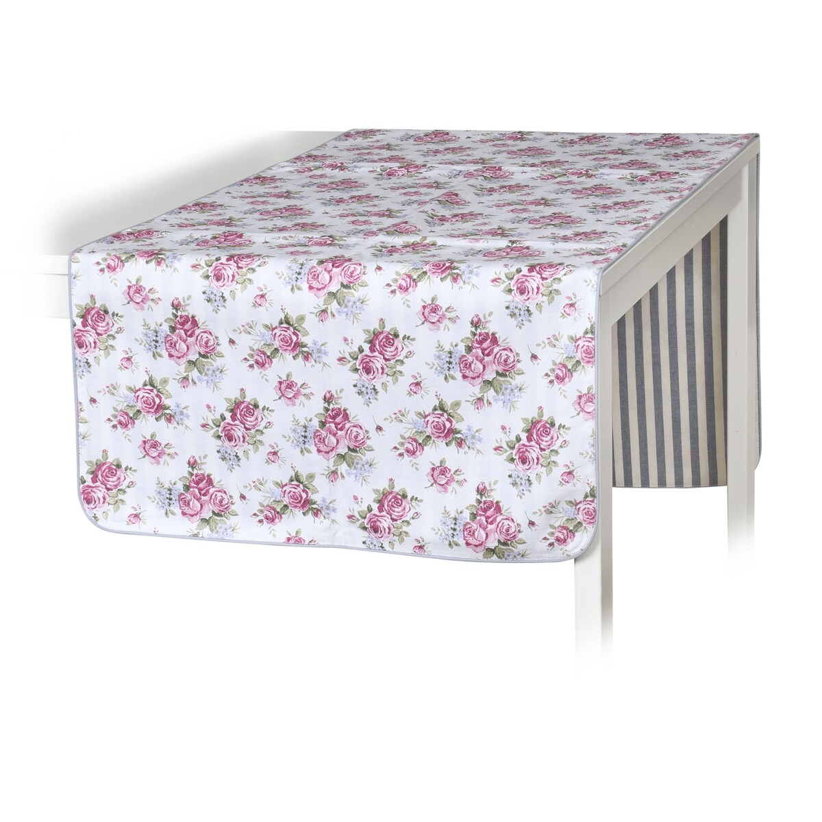 Dwustronny bieżnik Rose Garden & Stripes – 50 × 220 cm