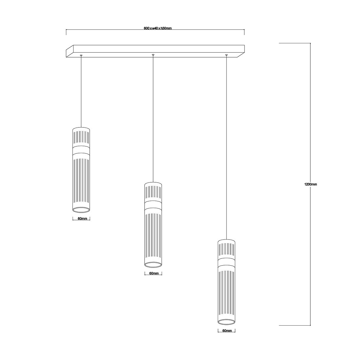 Lampa sufitowa wisząca Light Prestige Ambiente transparentny LED CCT 3000K/4000K/6000K (regulowana) 1 szt.