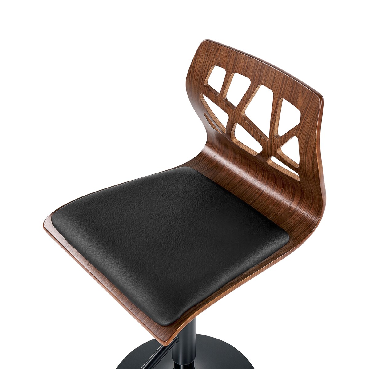 Zestaw 2 krzeseł barowych PETERSBURG Ekoskóra Obrotowy Czarny