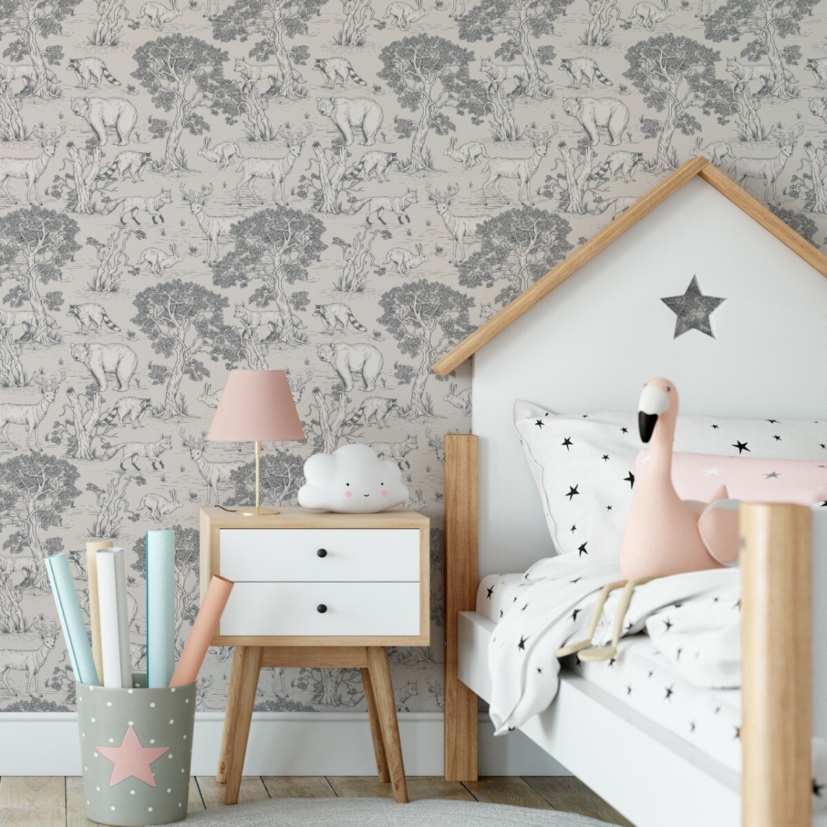 Tapeta Dla Dzieci Leśne Zwierzątka