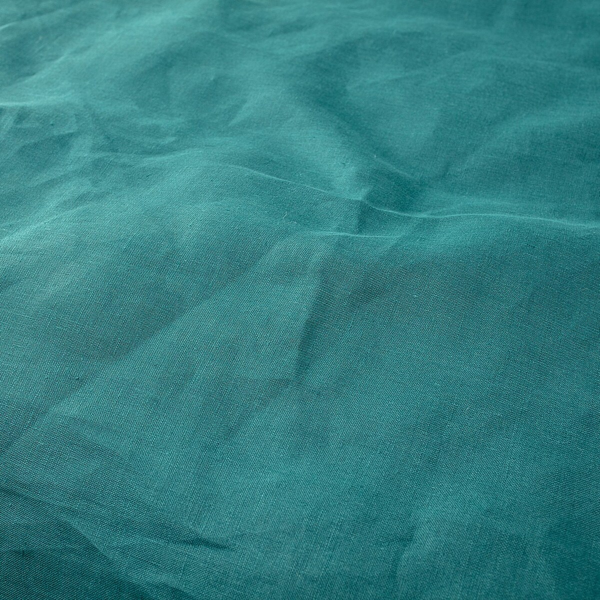 Komplet pościeli lnianej Linen 200x200cm emerald green, 200 x 200 cm/ 2 x 60 x 50 cm