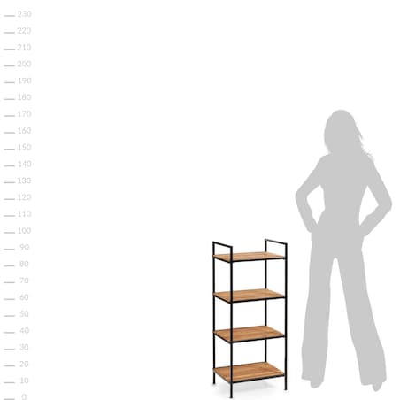 Regał łazienkowy 4 poziomowy, 95 x 39 x 33 cm