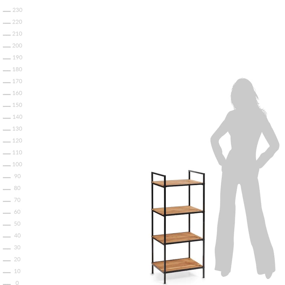 Regał łazienkowy 4 poziomowy, 95 x 39 x 33 cm