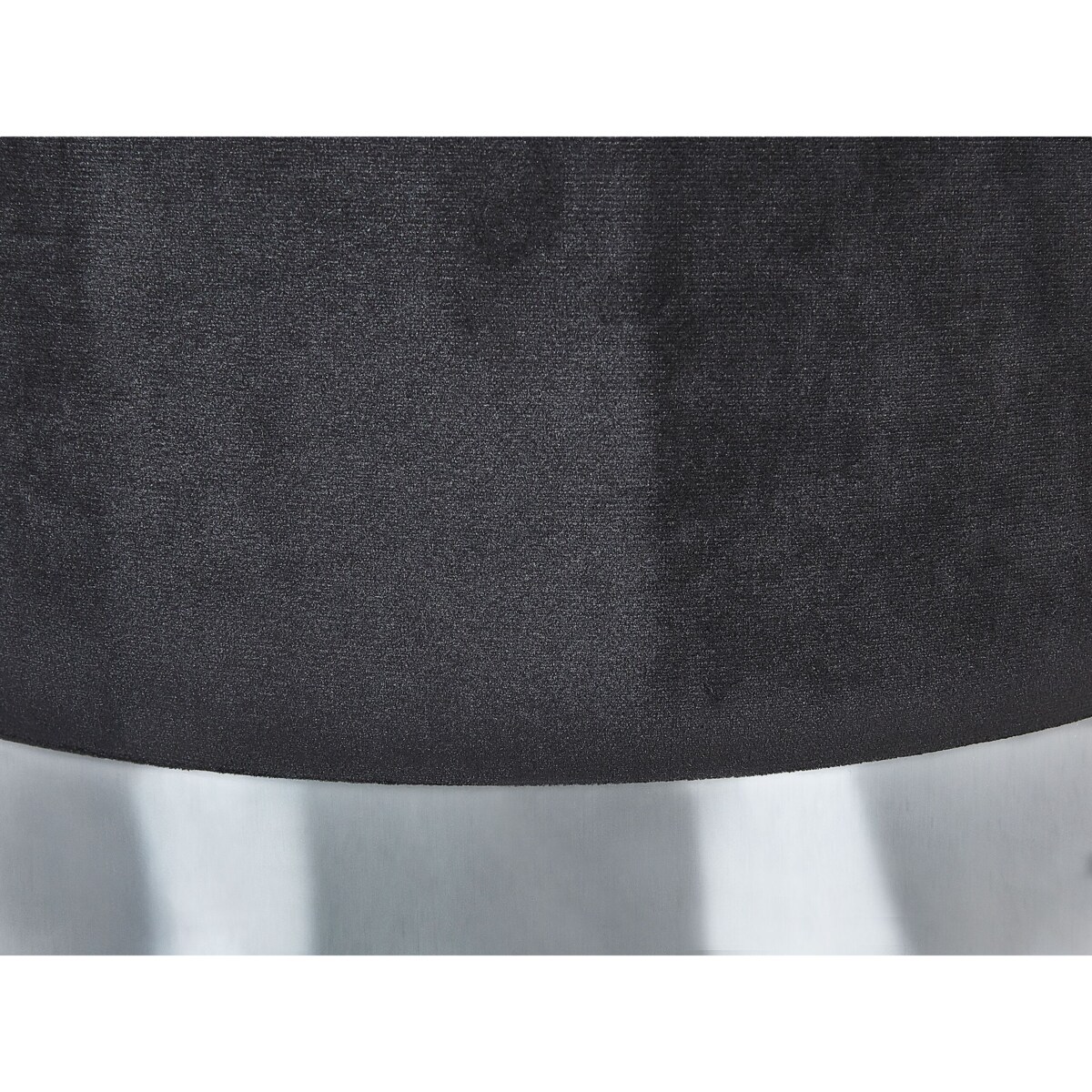 Zestaw 2 pufów ze schowkiem welurowy czarny DORIS