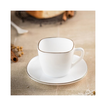 Kinghoff zestaw kawowy 6 filiżanek ze spodeczkami Opal 62396