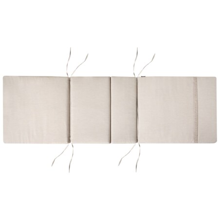 Leżak ogrodowy z poduszką AMANTEA PREMIUM Drewno akacjowe Jasnobeżowy