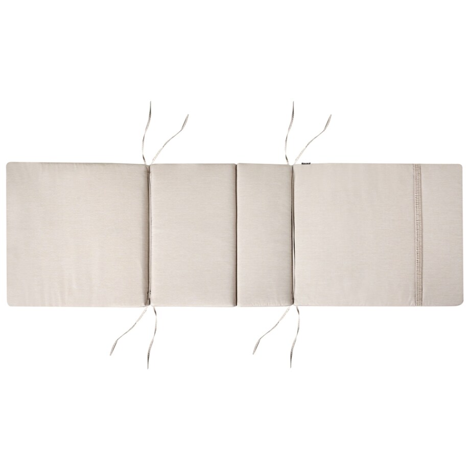 Leżak ogrodowy z poduszką AMANTEA PREMIUM Drewno akacjowe Jasnobeżowy