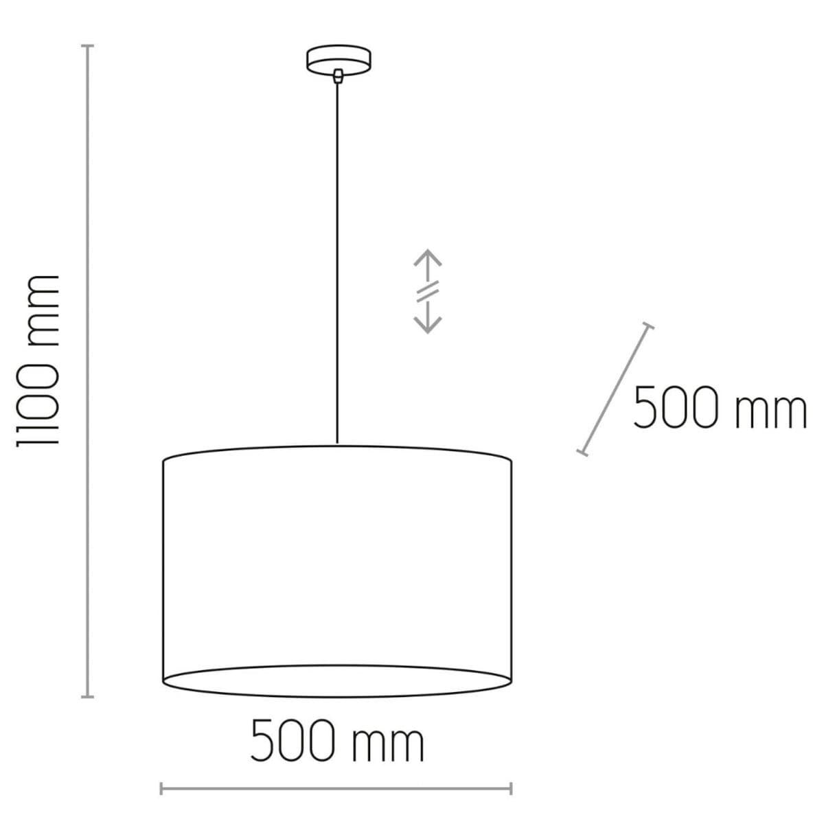 Ekologiczna lampa wisząca Juta 6582 TK Lighting jutowa okrągła brązowa