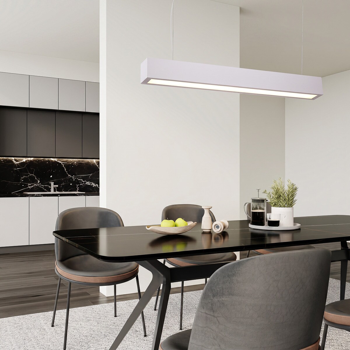 Lampa sufitowa wisząca Light Prestige Ibros biały LED CCT 3000K/4000K/6000K (regulowana) 1 szt.